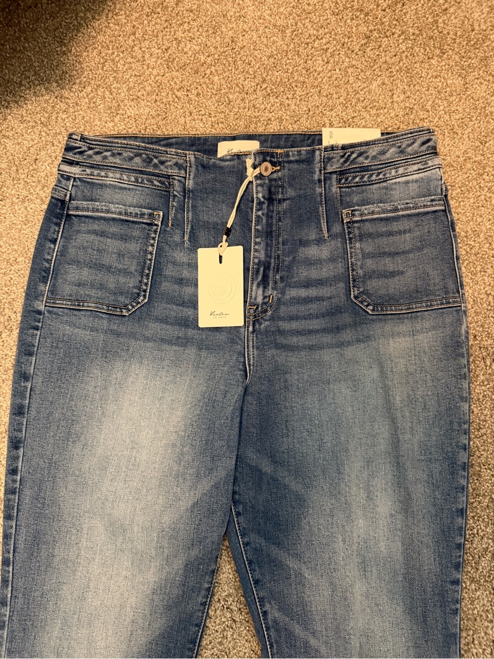 KanCan Denicee High Rise Bootcut Jeans Medium Wash Stretch Fit Size 15/31 NWT - Picture 5 of 16